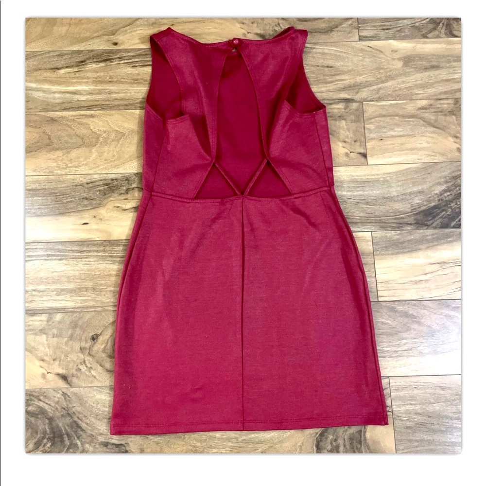 Women’s Sleeveless Sexy Stretch Open Back Dress Size L slip On